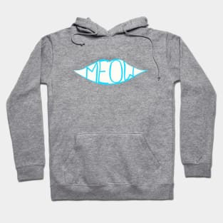 Meow - blue Hoodie